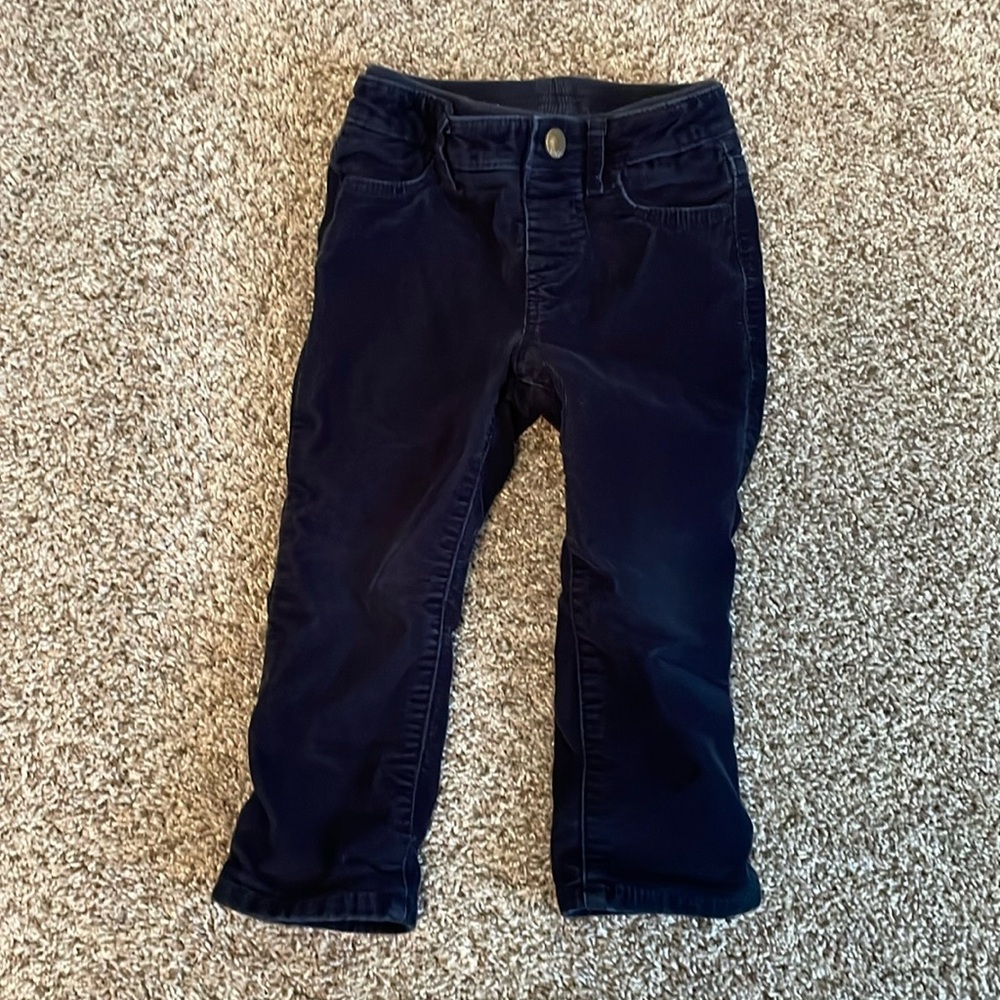 Toddler Girl’s Navy Corduroy Pants